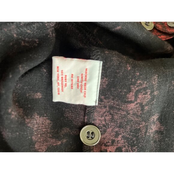 Ruby Rd. red black six button dress jacket size 10P - Picture 7 of 9